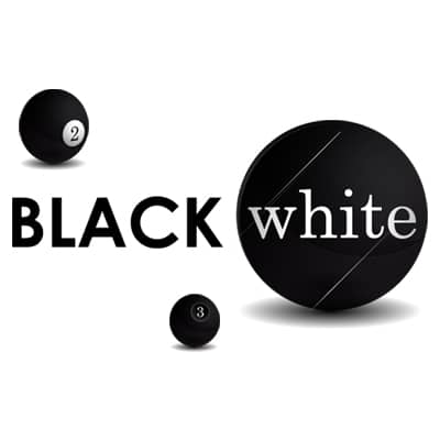 Black And White Dice